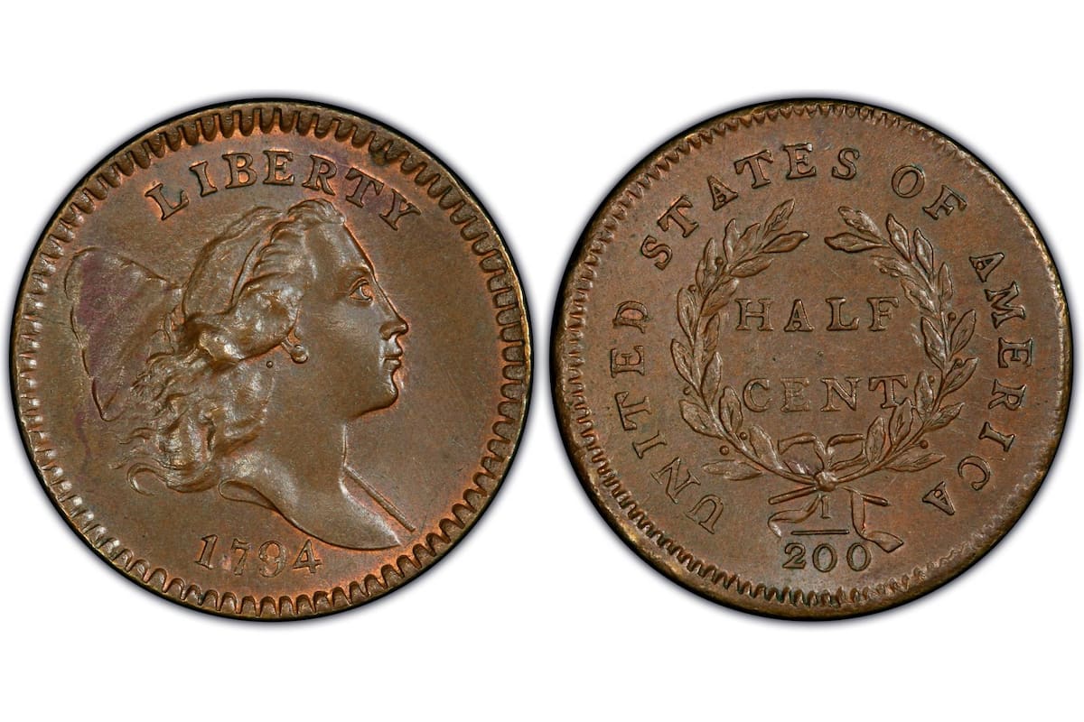 Pieza de medio centavo con "High Relief Head" establece nuevos estándares de valoración en mercado de monedas históricas estadounidenses