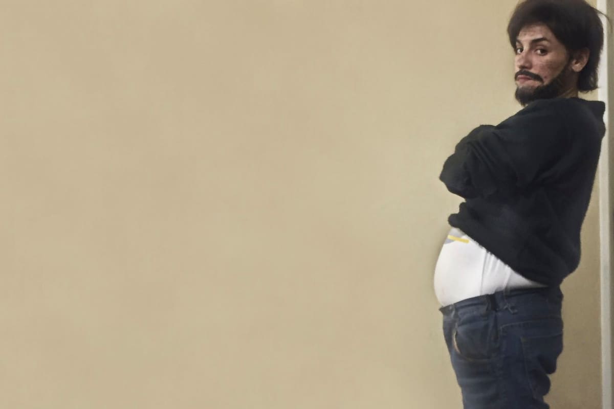 Pilar Gamboa caracterizada como su personaje de Petroleo