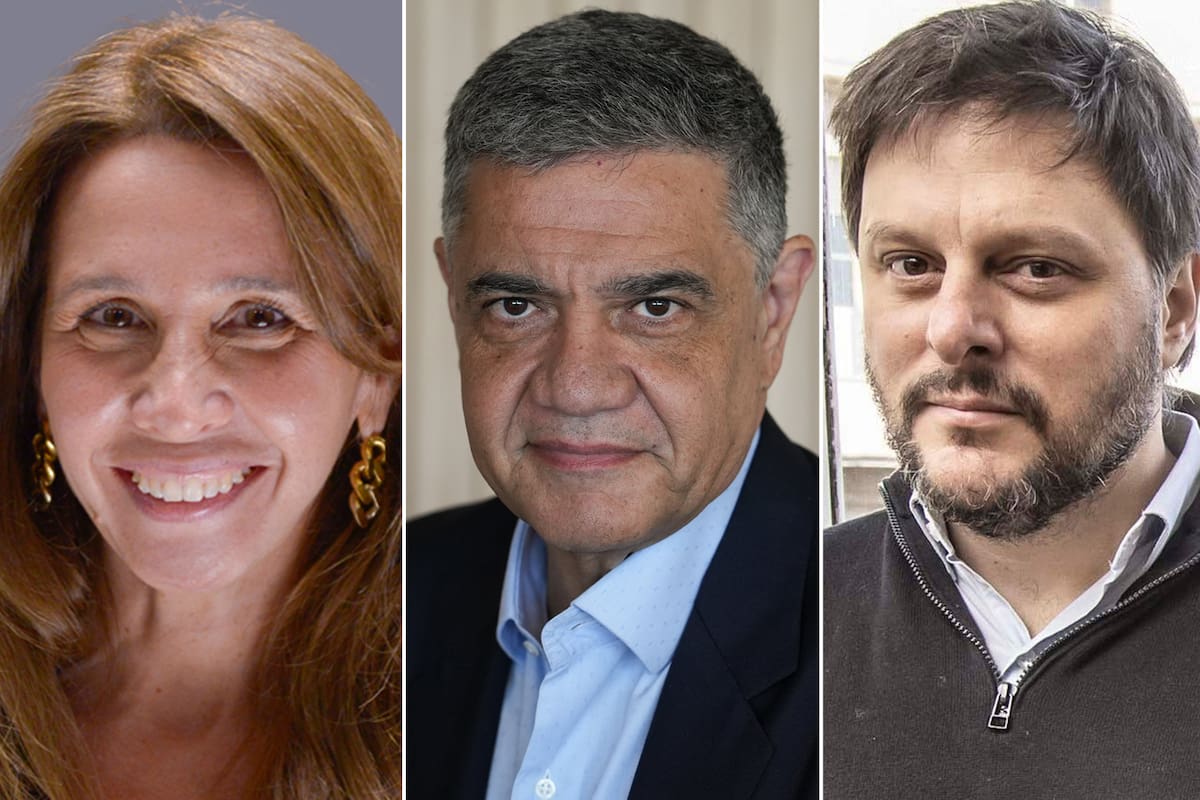 Pilar Ramírez, Jorge Macri y Leandro Santoro