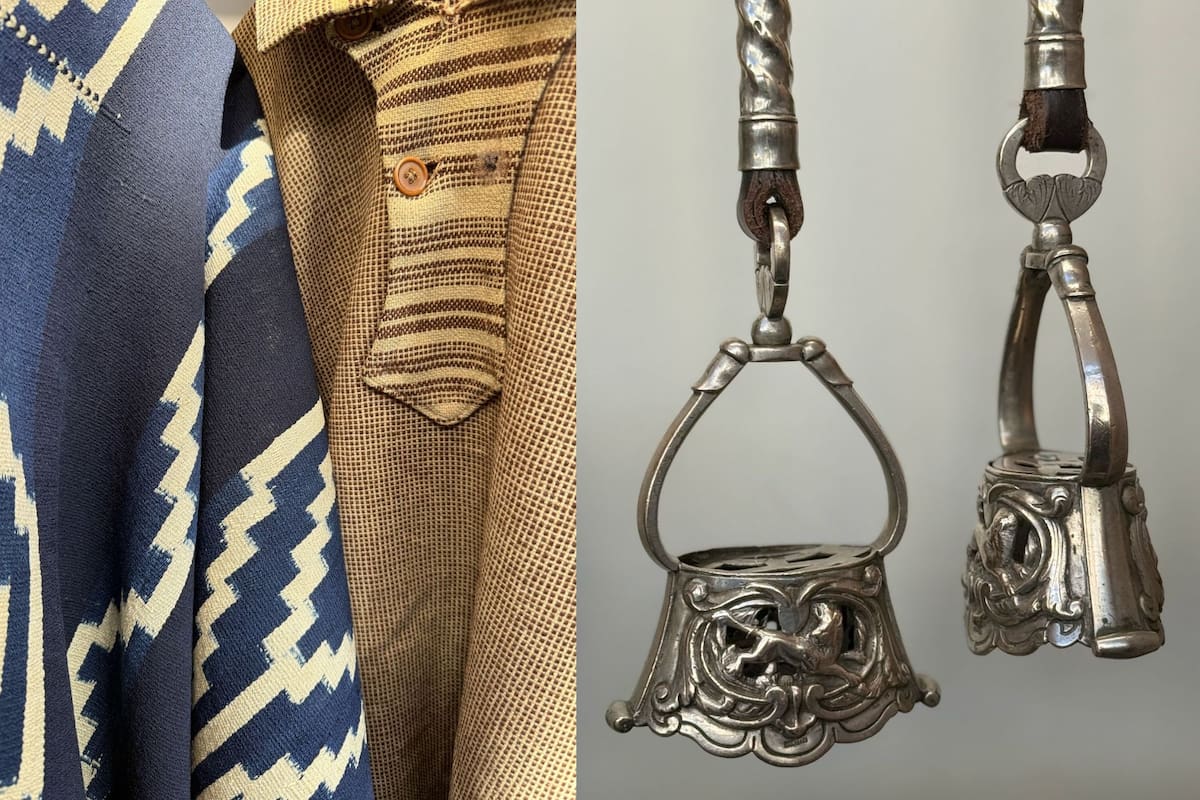 Pilchas y espuelas en el Museo Gaucho de la Exposición Rural de Palermo