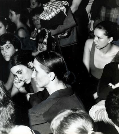 Pina Bausch, durante un workshop que dio en el San Martín