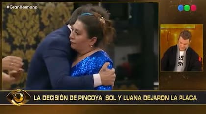 Pincoya sacó de la placa a Luana Fernández y Solange Abraham (Captura: Telefe)