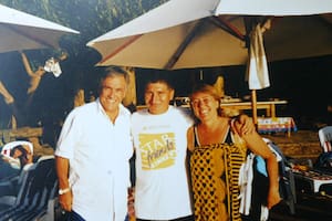 Piñera y Bachelet en el lago Caburgua