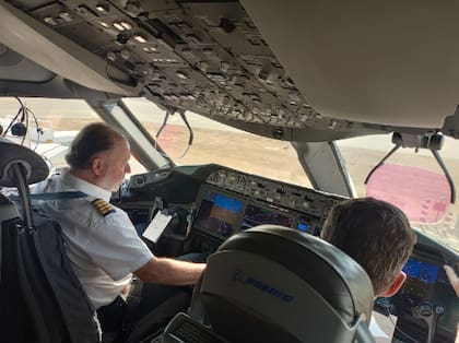 Piñeyro en su avión
