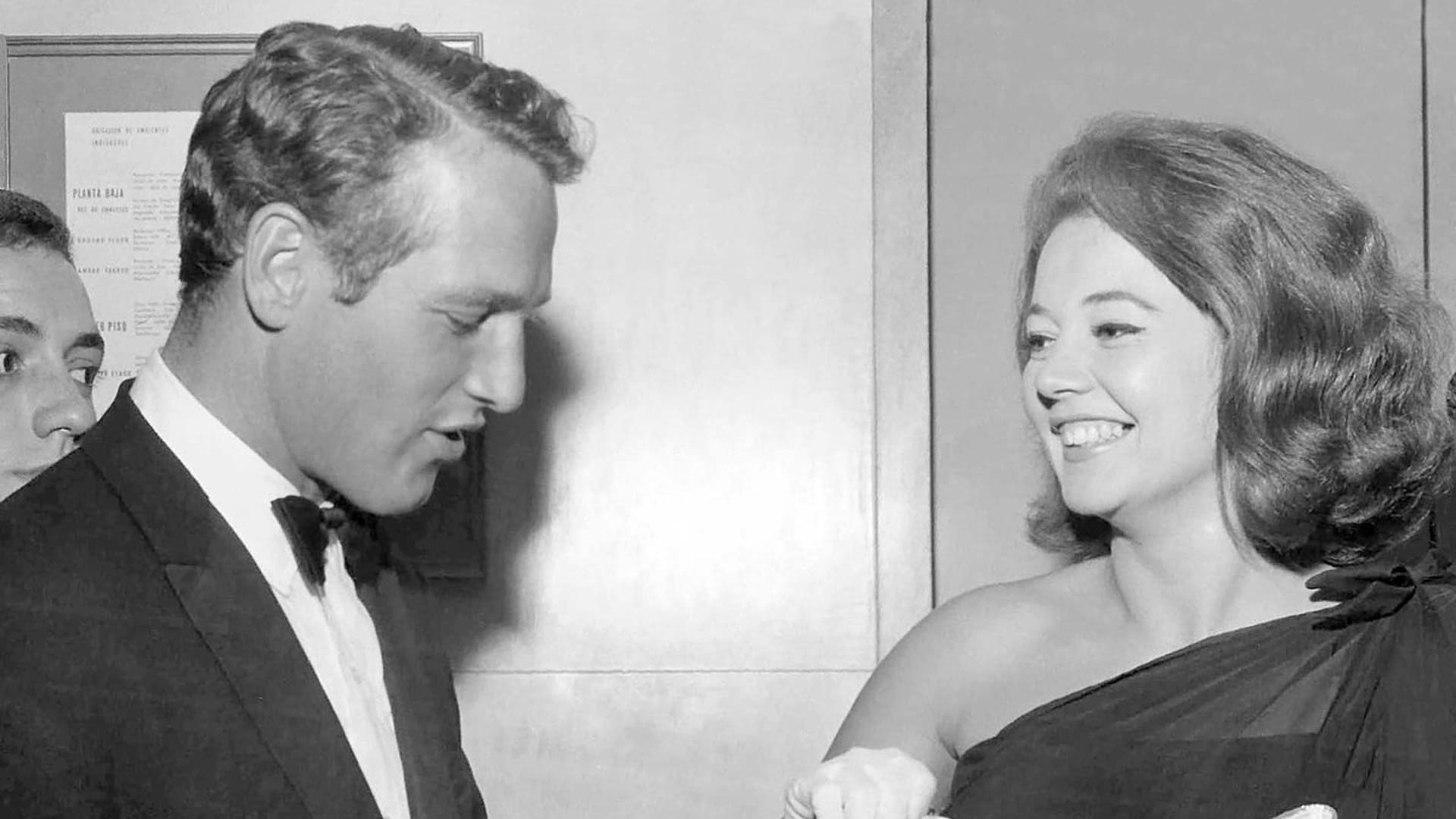 Pinky junto a Paul Newman, en el Festival de Cine de Mar del Plata de 1962