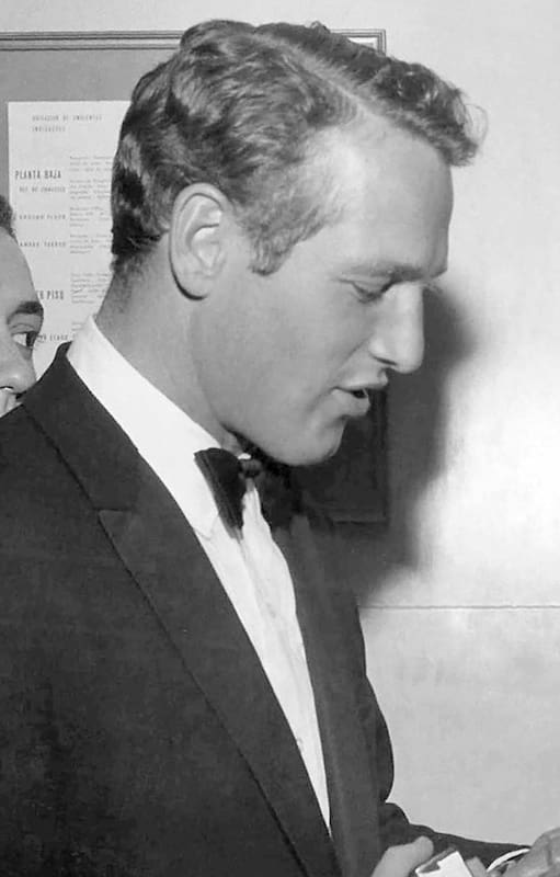 Pinky junto a Paul Newman, en el Festival de Cine de Mar del Plata de 1962