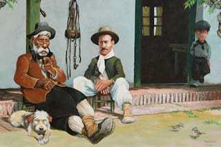Tradicionalismo y genio alegre en las pinturas de Carlos Montefusco