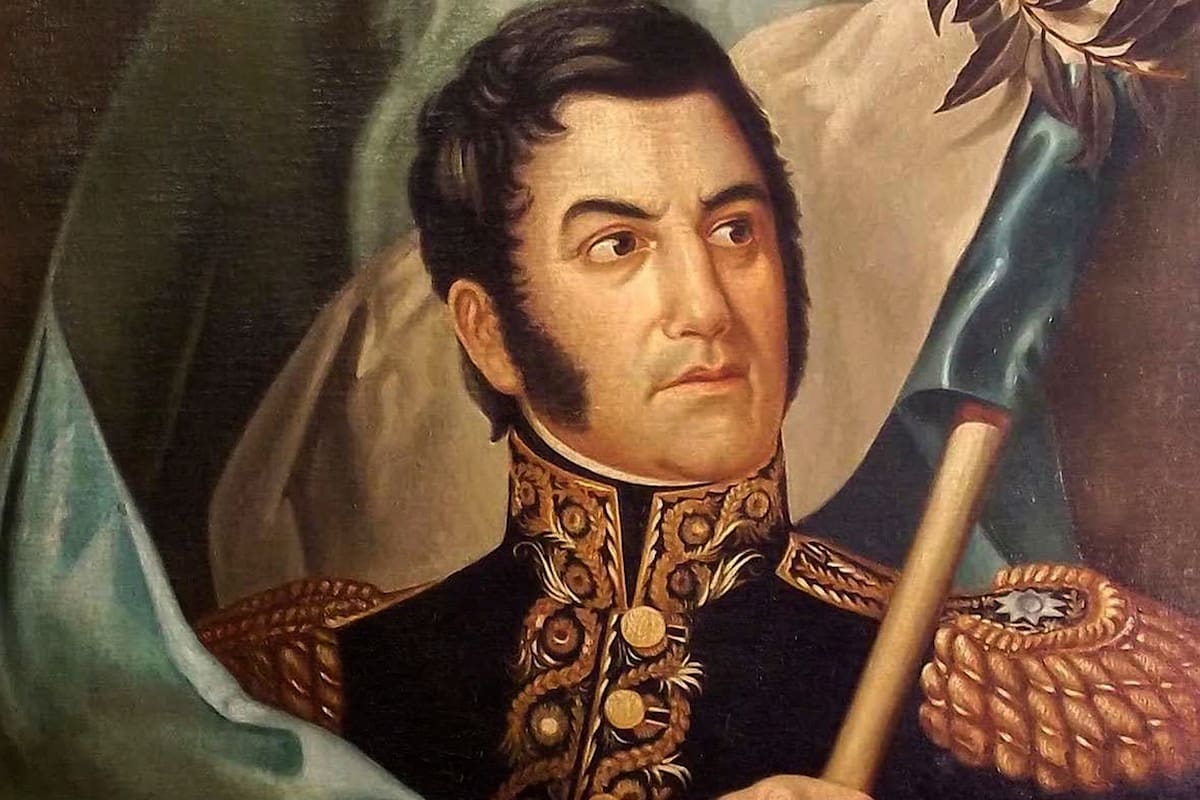 Pintura de Don José de San Martín.