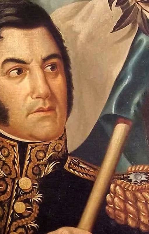 Pintura de Don José de San Martín.