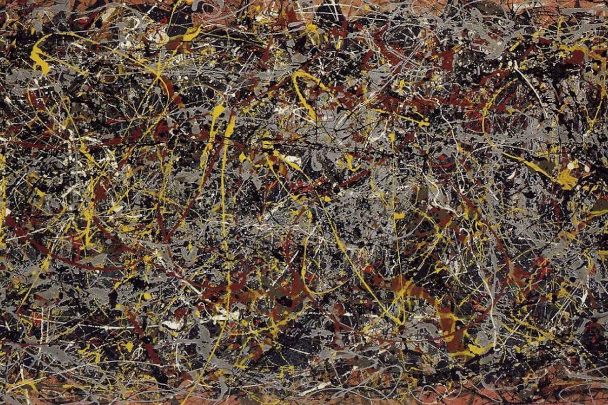 Pintura de Jackson Pollock que ilustró la tapa del álbum debut de The Stone Roses en 1989