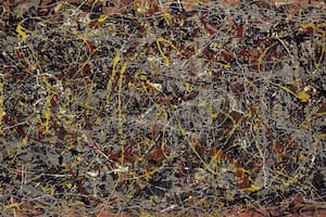 Pintura de Jackson Pollock que ilustró la tapa del álbum debut de The Stone Roses en 1989
