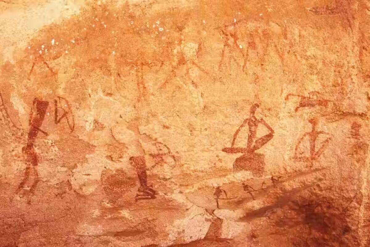 Pintura rupestre en Twyfelfontein, Namibia