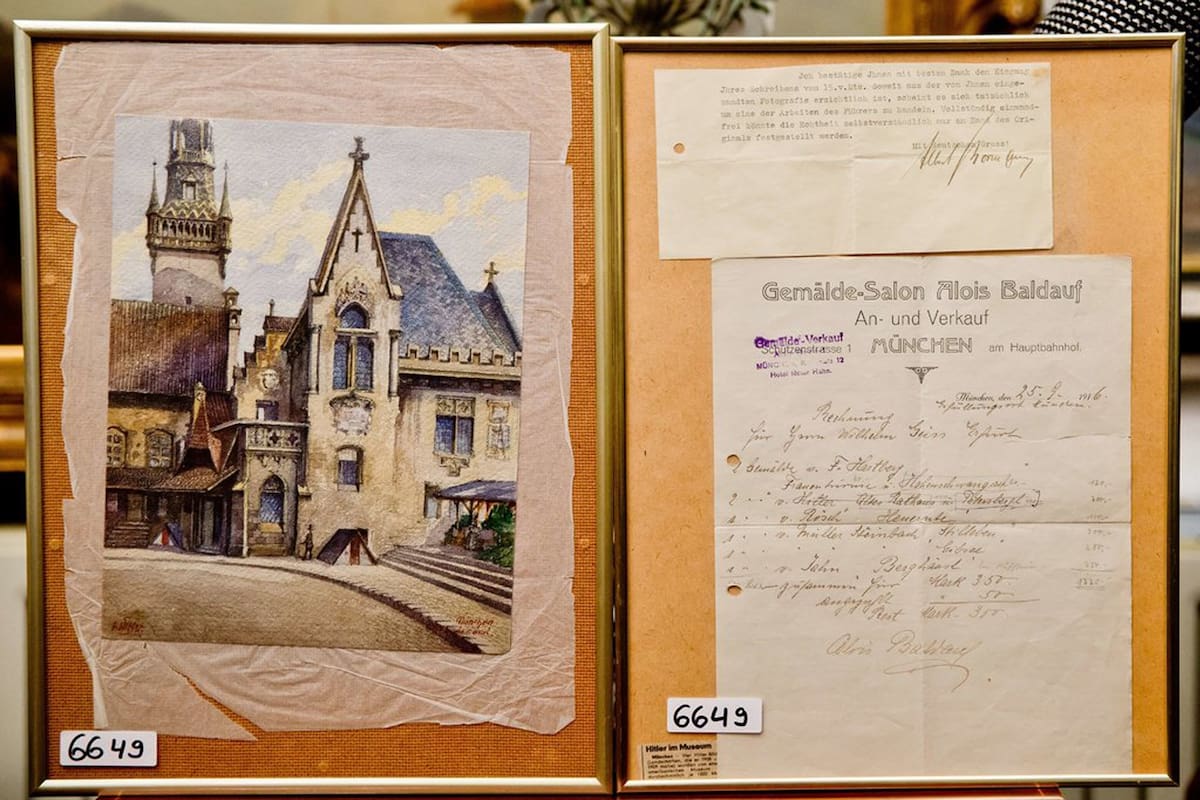 Pinturas atribuídas a Adolf Hitler