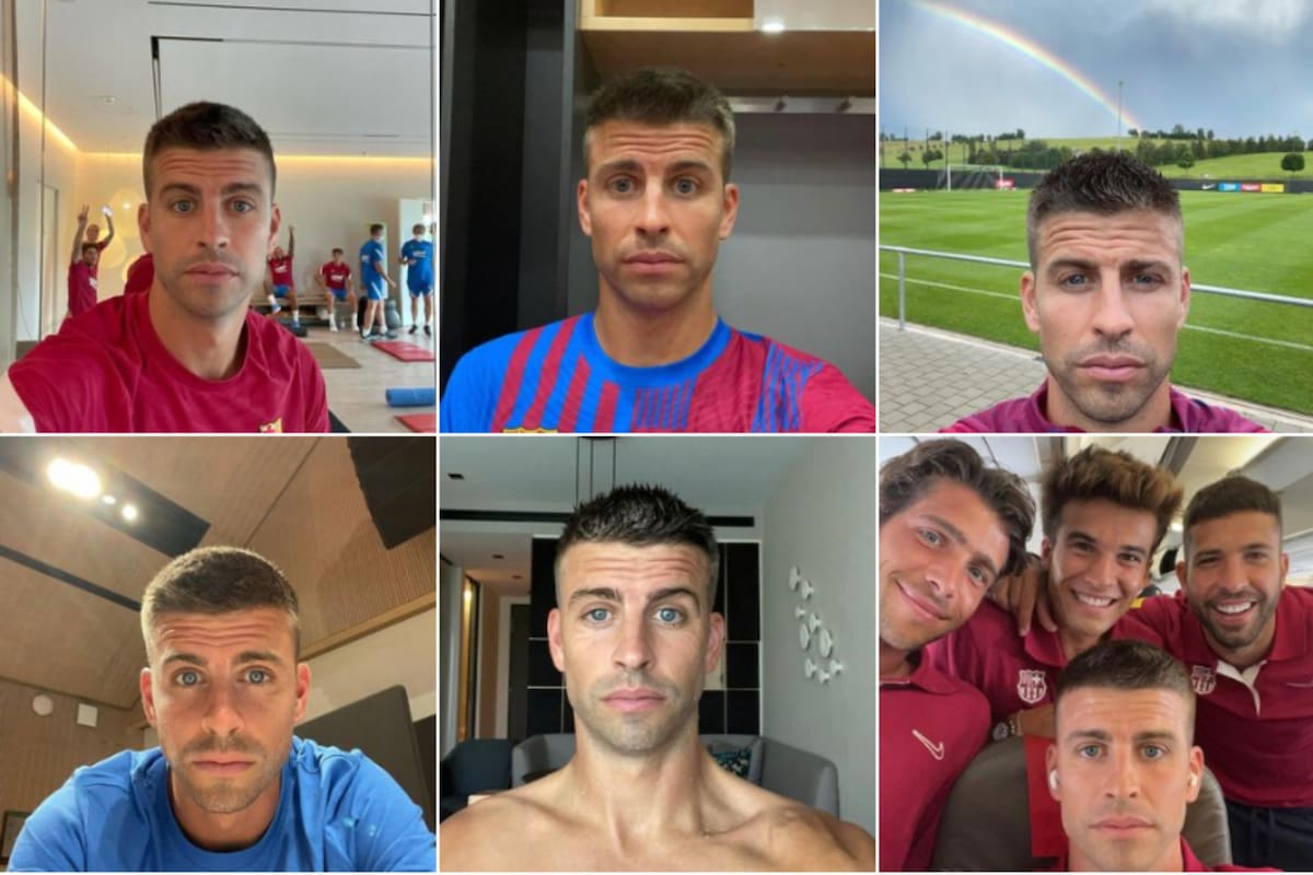 Piqué publicó 42 selfies durante dos meses como una campaña para un lanzamiento