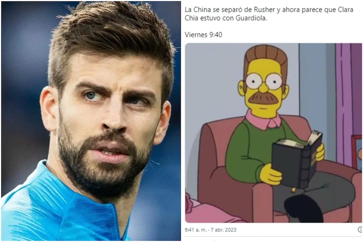 Piqué sufre: versión de romance Guardiola y Clara Chía desata vendaval de memes (Fuente: AFP/Captura de foto Twitter)