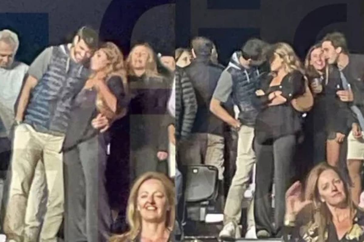Piqué y Clara Chía se dieron su primer beso en público