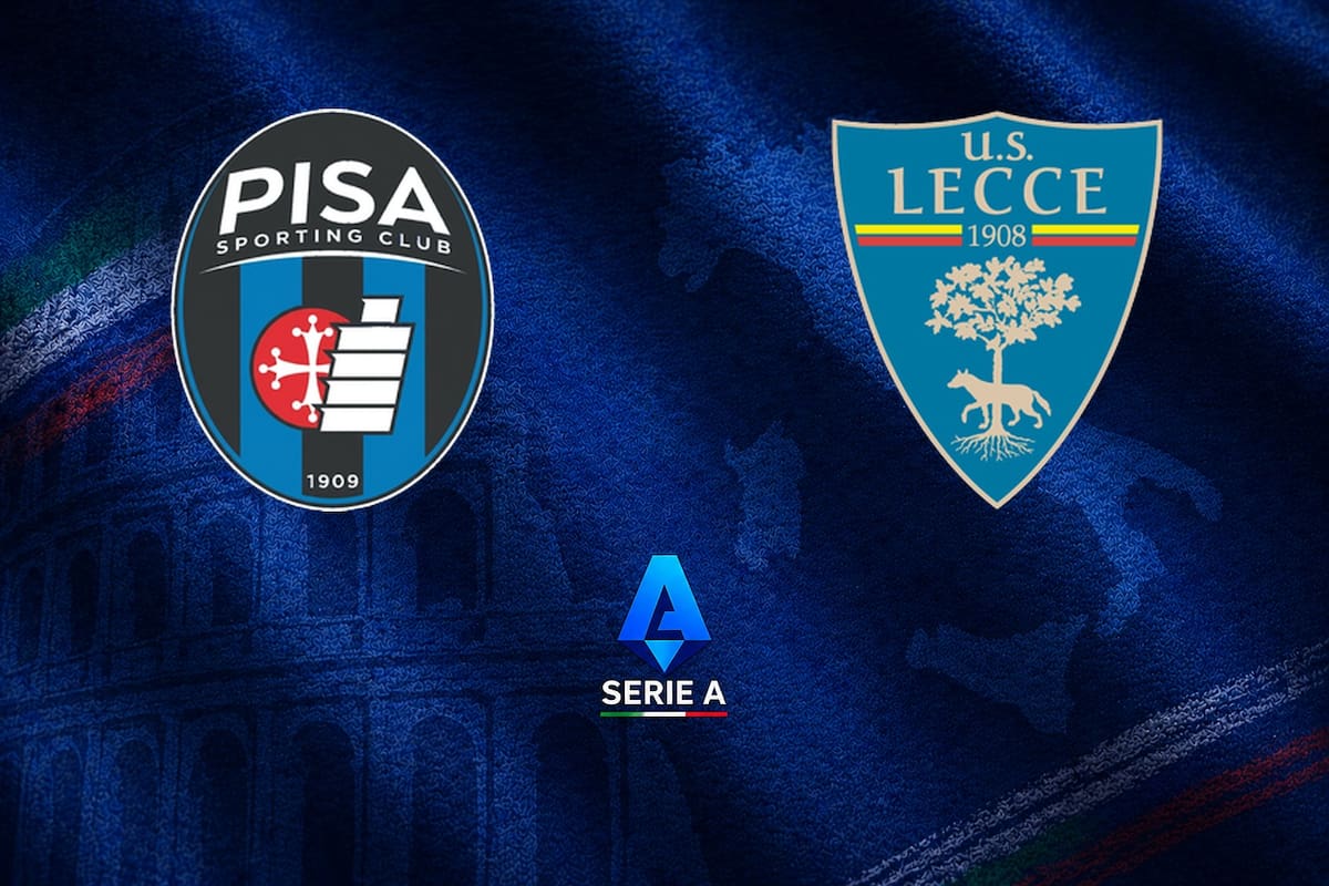 Pisa y Lecce disputaron uno de los encuentros de la jornada del fútbol italiano