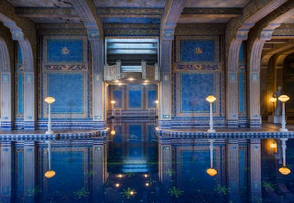 Piscina Romana, interior de Castillo Hearst, diseñada hacia 1933