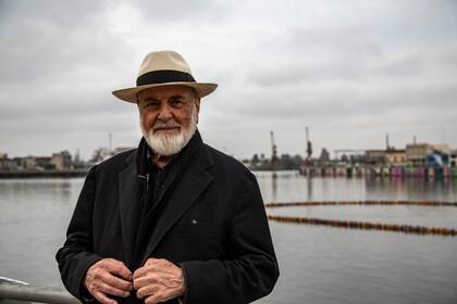 Pistoletto durante una de sus recientes visitas a Buenos Aires