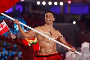 El abanderado de Tonga que sueña con repetir su ritual en Tokio 2020