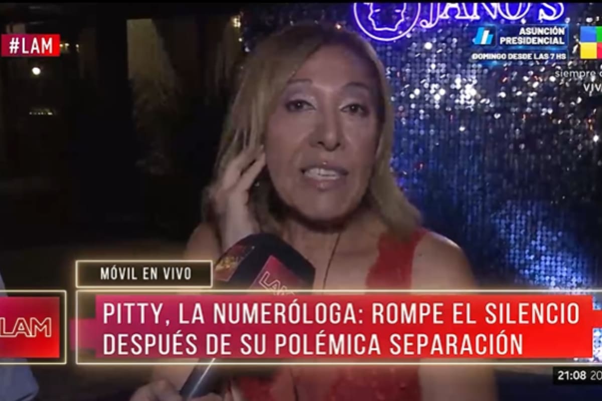 Pitty, la numeróloga rompió el silencio y destrozó a su marido en medio de la separación (Foto: captura TV)