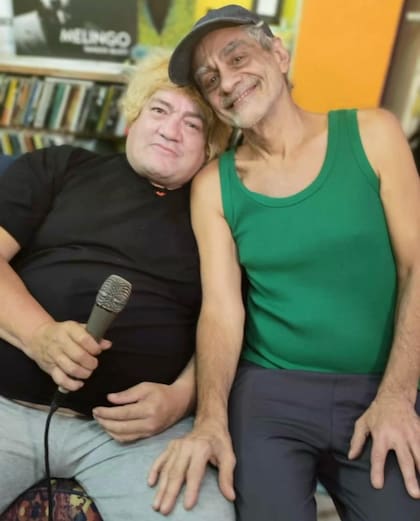 Pity Álvarez y Daniel Melingo en la grabación de canciones para el documental Tangos Bajos