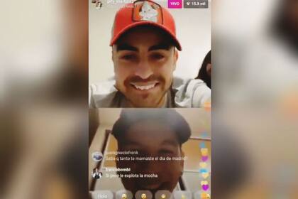 Pity Martínez y Driussi hicieron un vivo de Instagram y le pidieron a Juanfer Quintero que siga en River