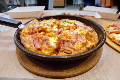 Pizza de arroz.
