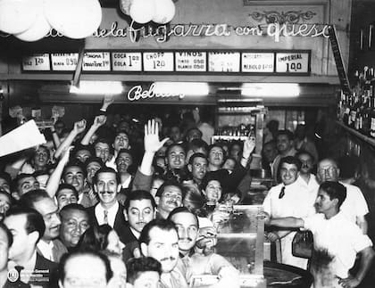 Pizzería Banchero en sus comienzos