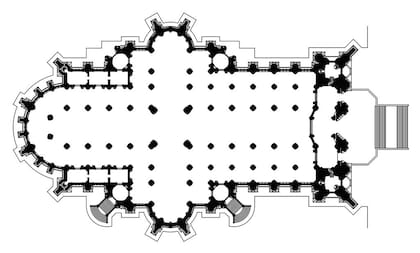 Plano de la Catedral de La Plata