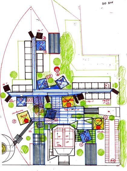 Plano de las actuaciones proyectadas para el campus de la UNTREF