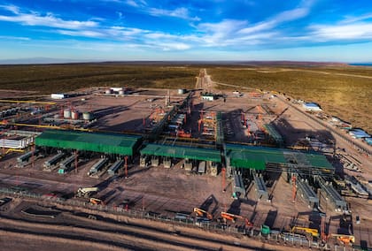 Planta de Tecpetrol (Techint) en Fortin de Piedra. Allí en poco más de un año se logró una producción récord de gas