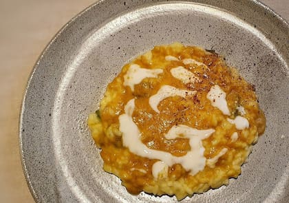 Plato de risotto de Tantris