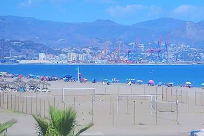 Playa Misericordia, en Málaga