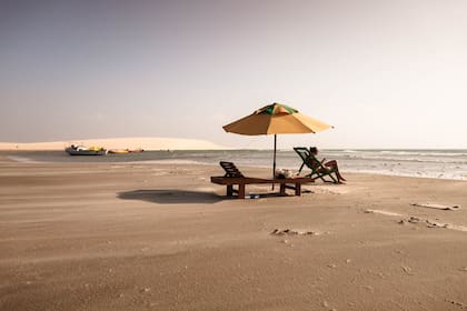 Playas desiertas en Jericoacoara, en el estado de Ceará.