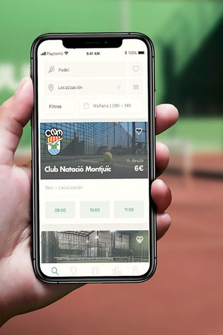 Playtomic, la app que es furor en Europa a la hora de reservar canchas de pádel o tenis.