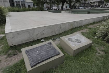 Así estaba el lugar esta mañana