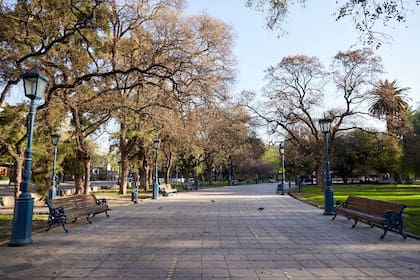Plaza Independencia sin gente