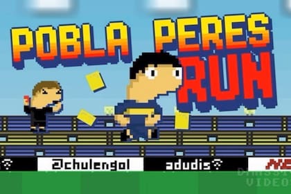 Pobla Peres Run es un juego simple y divertido con un guiño al mediocampista de Boca Juniors que inspiró al protagonista del dibujante Chulengol