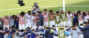 El eufórico festejo de Pochettino y el plantel de Estados Unidos tras la clasificación a octavos