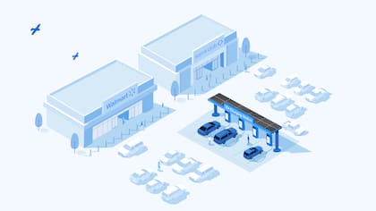 Poco a poco, las estaciones de carga irán siendo instaladas a lo largo y ancho de EE.UU (Walmart)