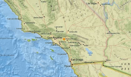 Poco antes de la media noche, los habitantes del condado de San Bernardino, California, percibieron un sismo de 3,8