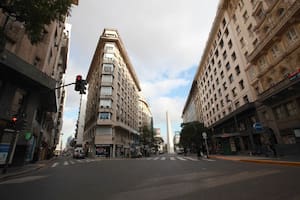 Poco movimiento en el microcentro porteño