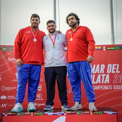 Podio Campeonato Sudamericana Mar del Plata 2025