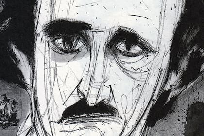 Poe, retratado por Scafati