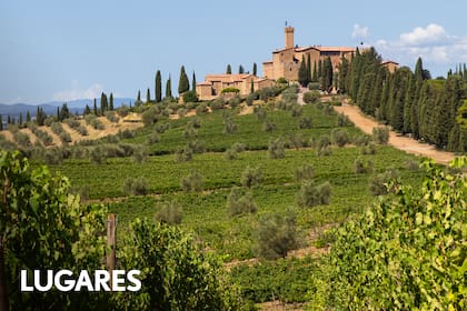 Poggio alle Mura, el castillo de Banfi, donde es posible hospedarse o disfrutar de sus restaurantes y buenos vinos.