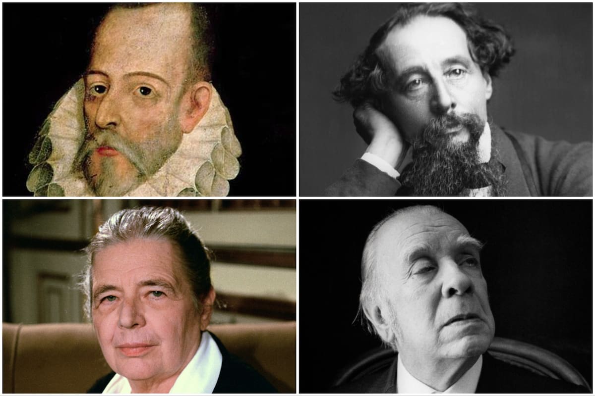 Poker de clásicos: Cervantes, Dickens, Marguerite Yourcenar y Borges