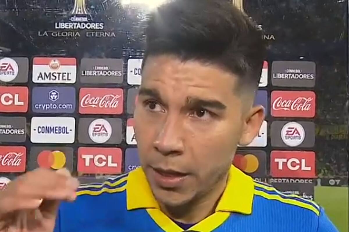 Pol Fernández tras la victoria de Boca Juniors sobre Deportivo Pereira.