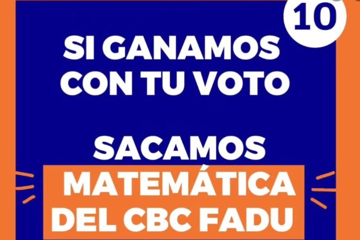 Polémica en la Facultad de Arquitectura, Diseño y Urbanismo de la UBA: estudiantes quieren sacar Matemática del CBC