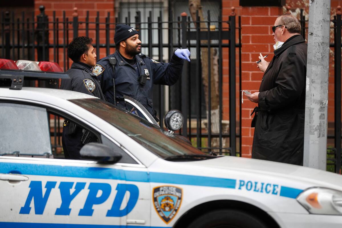 Policías en Brooklyn, New York